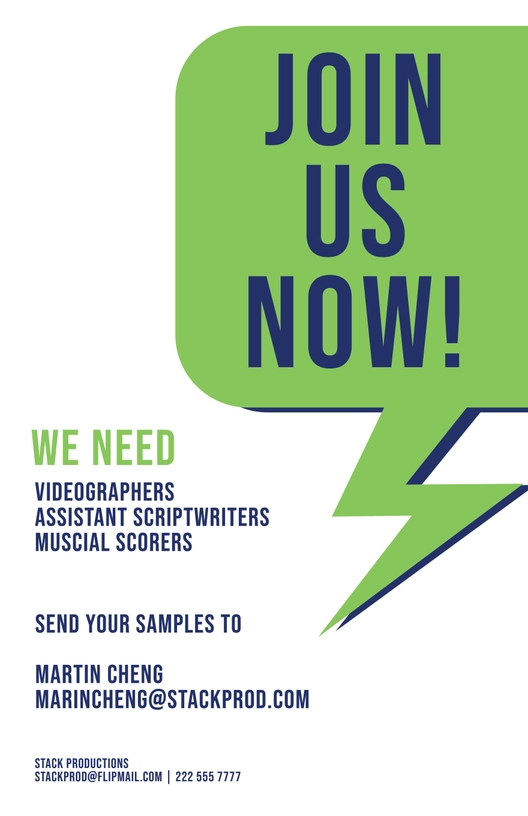 Modern Job Poster Template