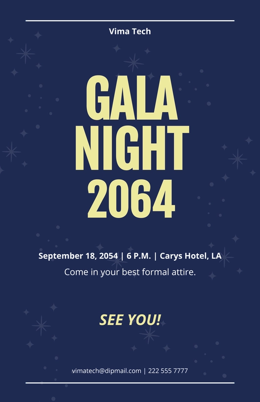 Gala Night Poster Template