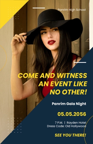 Gala Invitation Poster Template