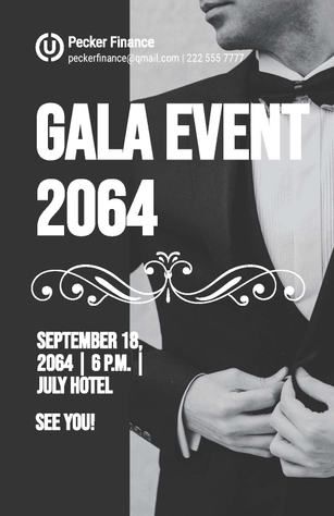 Action And Gala Poster Template