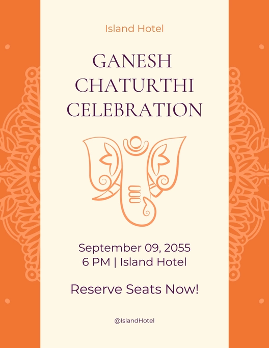 Blank Ganesh Chaturthi Flyer