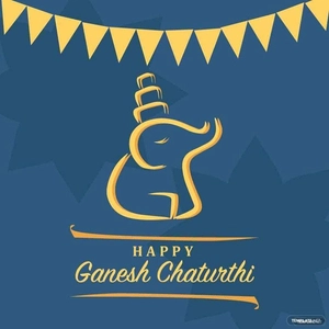 Ganesh Chaturthi Celebration Vector
