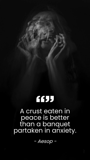 Free Crust in Peace Better than Anxious Banquet Quote Template to Edit Online