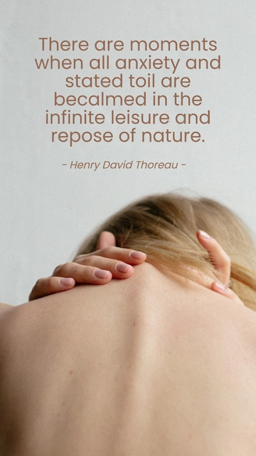 Thoreau: Finding Calm in Nature's Infinite Repose Quote