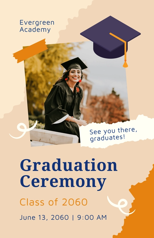 School Graduation Poster Template