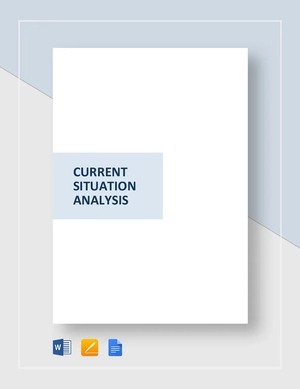 Current Situation Analysis Template