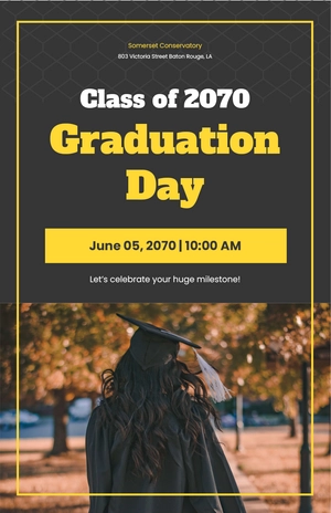 Graduation Day Poster Template