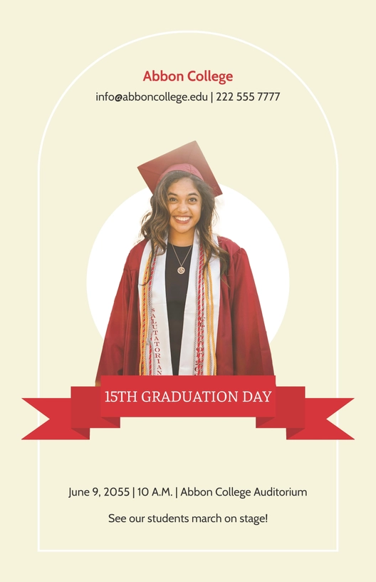 Special Graduation Poster Template