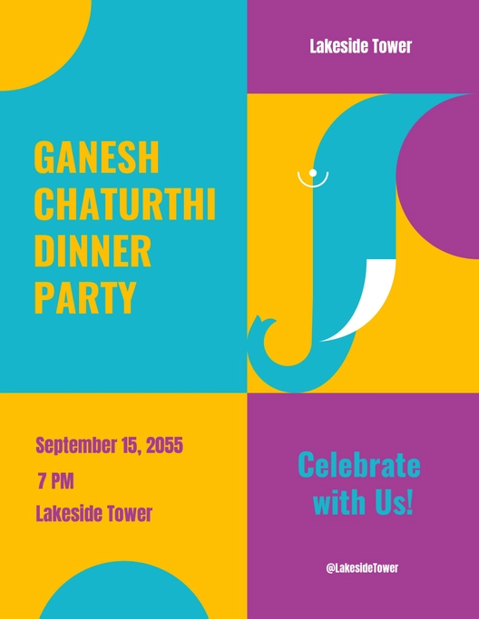 Creative Ganesh Chaturthi Flyer