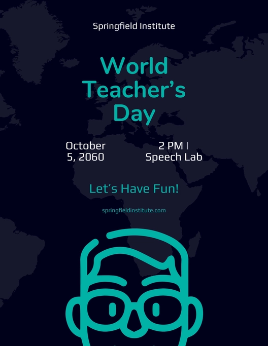 World Teacher's Day Flyer