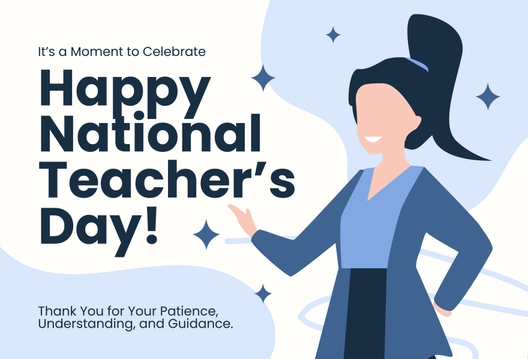 National Teacher's Day Greeting Card