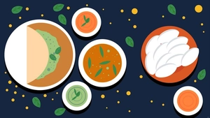 South Indian Food Background