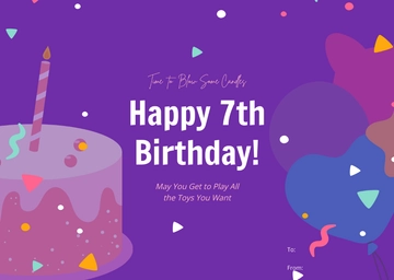 Free Cute Blank Greeting Card Template to Edit Online