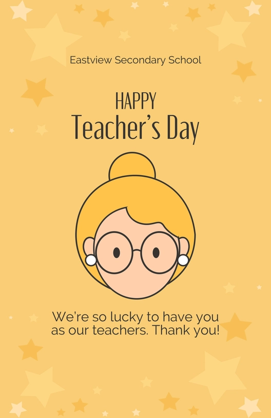 Teacher's Day Wishes Poster
