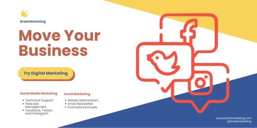 Transparent Digital Marketing Banner Template