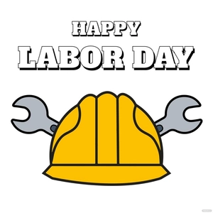 Labor Day Flat Design Clipart