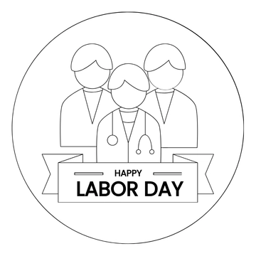 Free Labor Day Icon Drawing Template to Edit Online