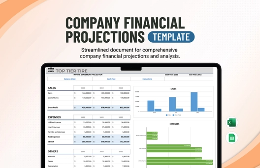 Company Financial Projections Template