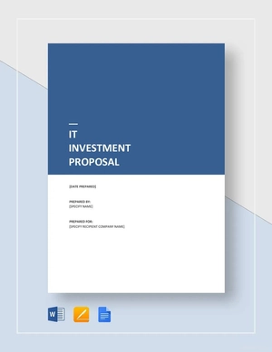IT Investment Proposal Template