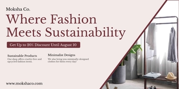 Free Clothing Fashion Banner Template to Edit Online