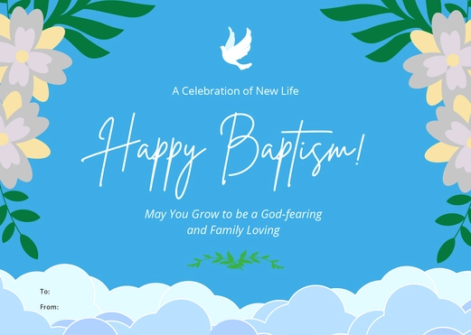 Blank Celebration Greeting Card