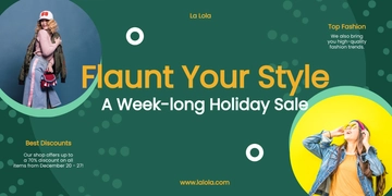 Free Fashion Store Banner Template to Edit Online