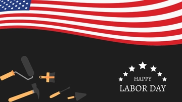 Free Dark Labor Day Background Template to Edit Online