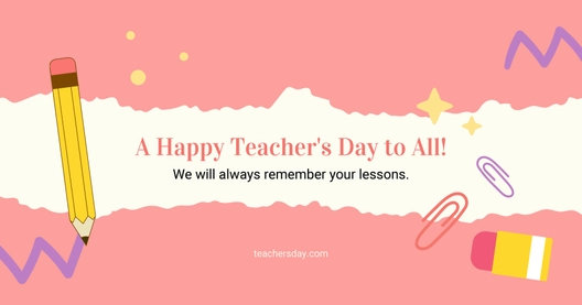 Teacher's Day Website Banner