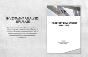Investment Analysis Template