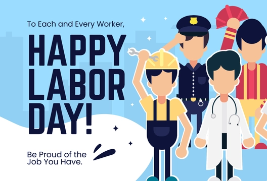 Happy Labor Day Greeting Card