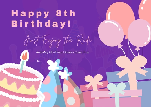Rainbow Blank Greeting Card Template