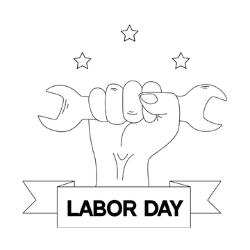Free Labor Day Flat Design Drawing Template to Edit Online