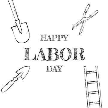 Free Labor Day Chalk Design Drawing Template to Edit Online