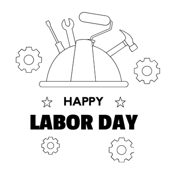 Free Labor Day Design Drawing Template to Edit Online