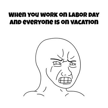 Free Labor Day Meme Drawing Template to Edit Online