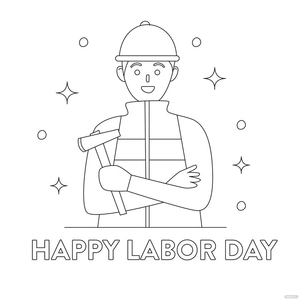 Labor Day Cartoon Drawing