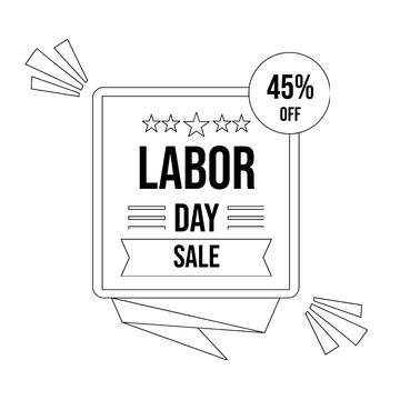 Free Labor Day Sale Drawing Template to Edit Online