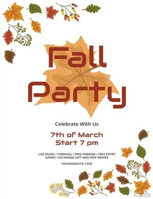 Rustic Fall Flyer Template
