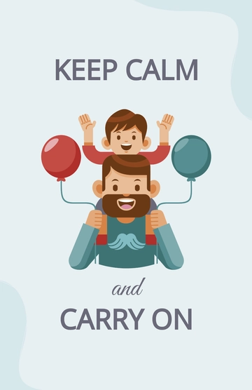 Free Keep Calm And Carry On Poster Template to Edit Online