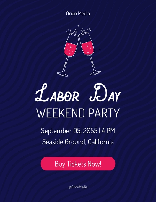 Labor Day Event Flyer Template