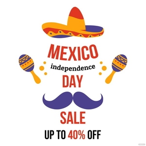 Mexican Independence Day Sale Illustration