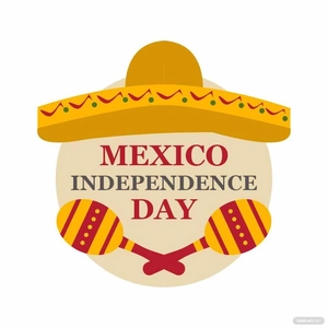 Mexican Independence Day Icon Vector