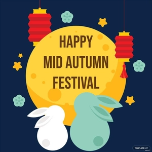 Happy Mid-Autumn Festival Vector