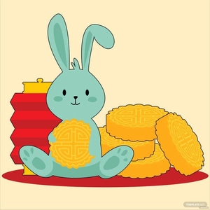 Cartoon Mid-Autumn Festival Vector