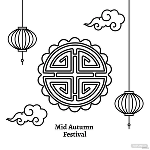 Mid-Autumn Festival Drawing Vector