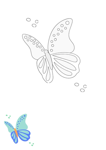 Free Butterfly Coloring Pages For Adults Template to Edit Online