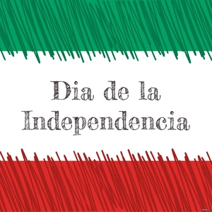 Mexican Independence Day Sketch Vector