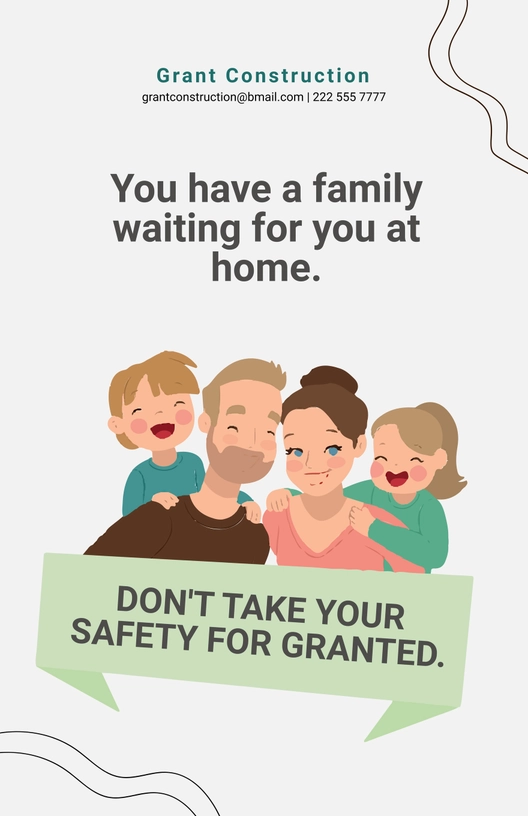 Safety Motivational Poster Template