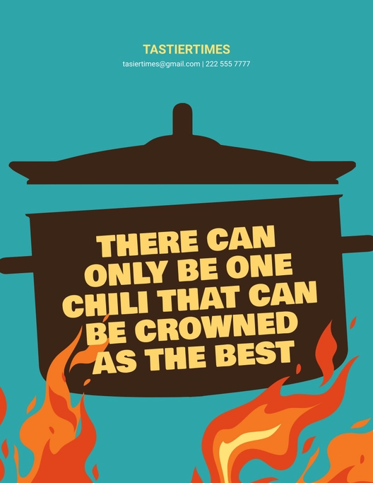 Chili Cookoff Event Flyer Template