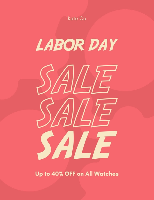 Modern Labor Day Flyer Template